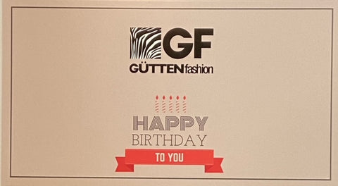 Gutschein - Motiv "Happy Birthday"